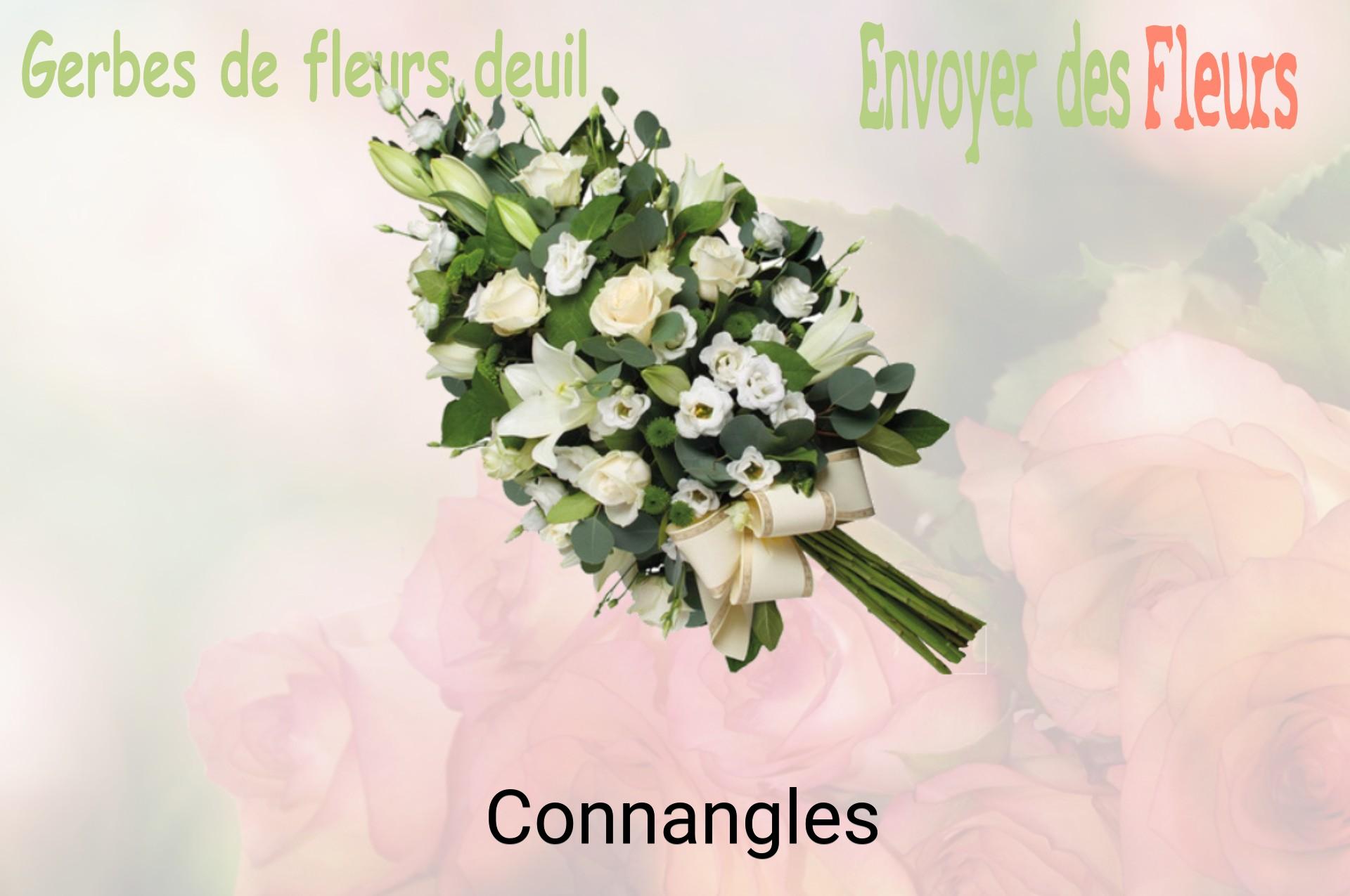 Gerbe de fleurs de deuil livrée à Connangles